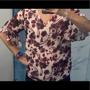 Calvin Klein flowered blouse